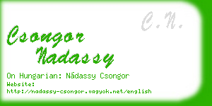 csongor nadassy business card